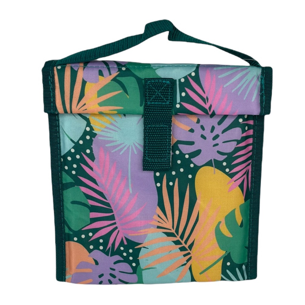 Everyday Living Palm Lunch Bag, Green, pink, purple, yellow
